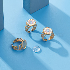 Набор для самостоятельного изготовления кольца-манжеты из нержавеющей стали 304 с пустым куполом&nbsp;DIY-UN0005-81