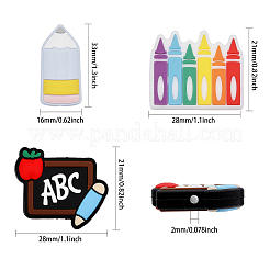 12шт 3 стильные силиконовые бусины&nbsp;SIL-CA0002-65