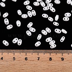 Непрозрачные цвета блестящие стеклянные бусины&nbsp;SEED-T006-02L