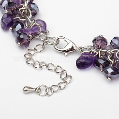 Модные женские браслеты с драгоценными камнями BJEW-JB01569-02