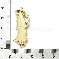 Латунные прозрачные кубические цирконии мрачный жнец соединительные подвески&nbsp;KK-C090-36G-01