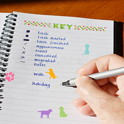 4 шт. 4 прозрачных штампа из ПВХ с изображением животных DIY-GL0010-01B