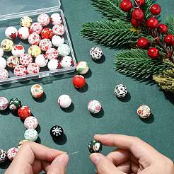 Рождественская тема пищевые экологически чистые силиконовые бусины&nbsp;SIL-CJ0002-77B