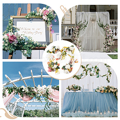 Шелковая ткань искусственная розовая лоза AJEW-WH0348-64B