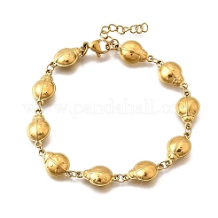 Браслеты из нержавеющей стали 304 с божьей коровкой для женщин&nbsp;BJEW-K226-15A-G