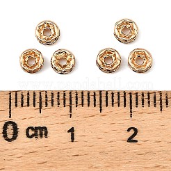 Стойка покрытие латунь кристалл горный хрусталь рондель космические бусины&nbsp;RB-D303-KCG