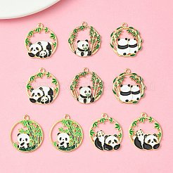 Подвески из сплава эмали 10шт 5 стиля&nbsp;ENAM-YW0003-75