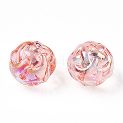 Уф-покрытие прозрачные акриловые бусины&nbsp;PACR-N015-10