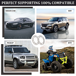 Прокладка колеса из алюминиевого сплава для внедорожника&nbsp;AJEW-WH0348-74A-MP