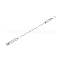 201 нержавеющая сталь двухголовый пушер для кутикулы инструменты для ногтей&nbsp;LS-STAS-R161-01P