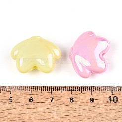 Непрозрачные акриловые бусины с УФ-покрытием&nbsp;OACR-T028-49