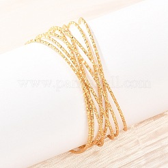 Браслеты-манжеты из нержавеющей стали 304 для женщин&nbsp;BJEW-Z155-05G