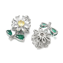 Вращающиеся подвески из латуни с микропаве и кубическим цирконием&nbsp;KK-A287-02P