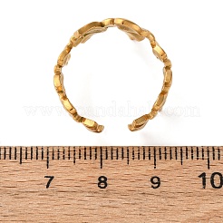 Регулируемые открытые манжетные кольца из нержавеющей стали 304&nbsp;RJEW-K294-04G