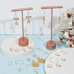 64 шт. 8 стиля: крючки для сережек из нержавеющей стали 304 и латуни&nbsp;DIY-BBC0001-77