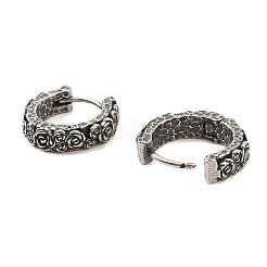 Серьги-кольца из хирургической нержавеющей стали 316&nbsp;EJEW-D096-02C-AS