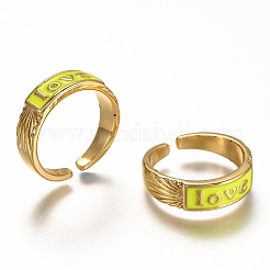 Манжеты из латуни с эмалью&nbsp;RJEW-C100-30G-E