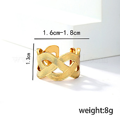 Кольцо с крестообразным креплением неправильной формы из нержавеющей стали 201 для повседневного использования в отпуске.&nbsp;CK8192