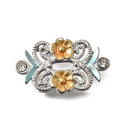 Латунные хрустальные стразы цветы многорядные звенья&nbsp;KK-P306-17P