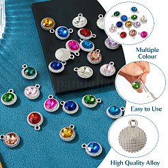 24шт 12 цвета стеклянные подвески k5&nbsp;FIND-TA0007-92P