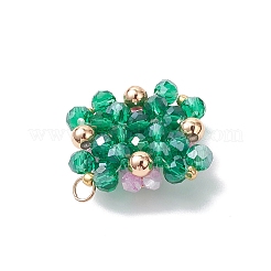 Подвески из стекла с имитацией австрийского хрусталя в форме биконуса&nbsp;PALLOY-MZ00945-04