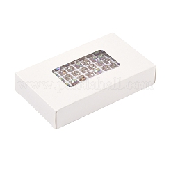 Ab цветные стеклянные бусины&nbsp;EGLA-P059-03B-AB17