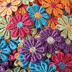 Красочная кружевная отделка из полиэстера&nbsp;OCOR-TAC0001-17