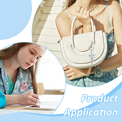 6шт 6 цвета смоляные бусины со стразами&nbsp;RB-PH0001-74