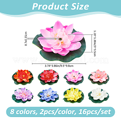 16 шт. 8 цвета искусственный лотос eva&nbsp;DIY-FH0010-33