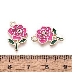 Подвески из сплава со стразами и эмалью&nbsp;ENAM-T024-63C-G