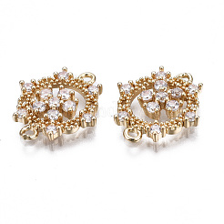 Латунные соединители с прозрачным кубическим цирконием&nbsp;KK-S359-148-RS