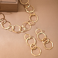 Комплект из ожерелья из сплава с цепочкой и серег-гвоздиков&nbsp;FS-WGB71C6-01