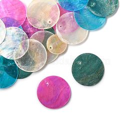 20 шт. 5 стиля подвески из натуральной ракушки капиз&nbsp;SSHEL-FS0001-07