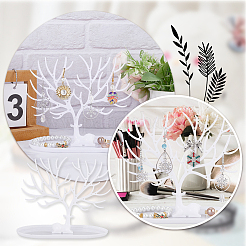 Пластиковый держатель для сережек для ювелирных изделий&nbsp;ODIS-WH0001-50A