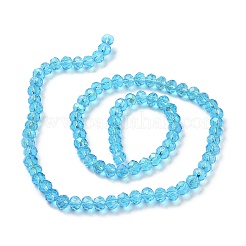 Стеклянные бусины с гальваническим покрытием &nbsp;LS-EGLA-A034-T4mm-L03