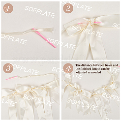 Гирлянда из бантов&nbsp;AJEW-WH20064-76A