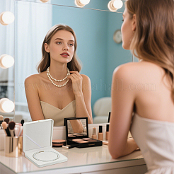 Кожаные коробки для упаковки ожерелий из жемчуга&nbsp;CON-WH0086-187A