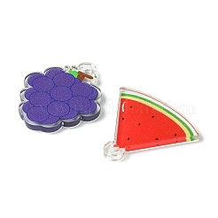 10шт 5 стиля полупрозрачные акриловые подвески&nbsp;TACR-YW0001-83