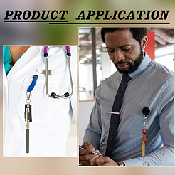 4 шт. 2-цветный портативный чехол-зажим для ручки из искусственной кожи&nbsp;AJEW-UN0002-71