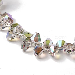 Нити гальванических бусин с полурадужным покрытием&nbsp;EGLA-H104-07A-HR03