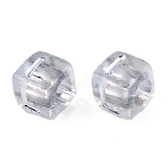 Прозрачных бусин акриловые покрытия&nbsp;TACR-N010-003B