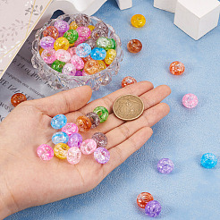 90 шт. 9 цвета прозрачные хрустящие акриловые бусины&nbsp;MACR-TA0001-28