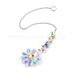 Стеклянные цветы подвесные ловцы солнца&nbsp;HJEW-C009-01A