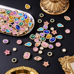 100 шт. пришивные стразы в форме капли/сердца/звезды&nbsp;FIND-TA0006-69D