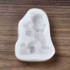 DIY мини-Хэллоуин Мумия пищевые силиконовые Молды для статуй&nbsp;DIY-G054-C01