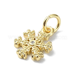 Латунные микропаве прозрачные кубические циркониевые подвески&nbsp;KK-H475-55G-01