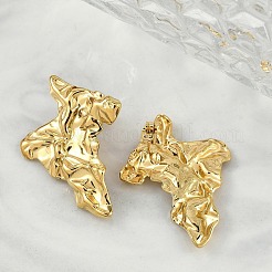 Серьги-гвоздики из нержавеющей стали 304 для женщин&nbsp;LS-EJEW-B113-01G-02