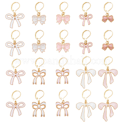 20 шт. 10 стиля бант сплав эмалированный кулон фиксирующие маркеры стежков&nbsp;HJEW-SC00160