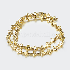 Немагнитные синтетический гематит бисер пряди&nbsp;X-G-P338-23A-8x10mm-G