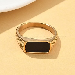 Кольца из нержавеющей стали 316l с натуральными драгоценными камнями для женщин&nbsp;RJEW-U054-02C-02G